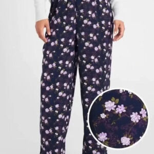 - Banana Republic floral satin pajama pants